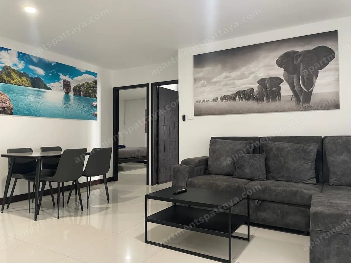 Просторные апартаменты с 2 спальнями в 350 м от пляжа
