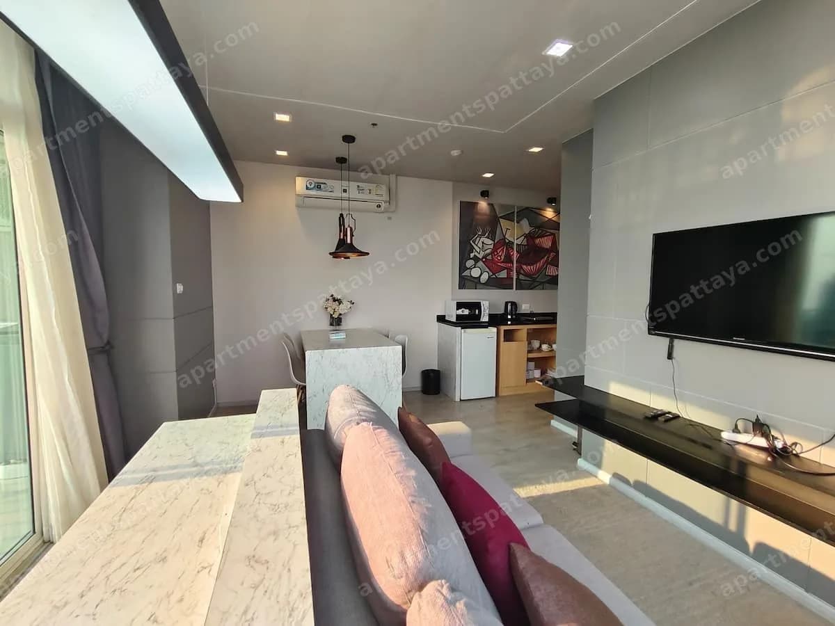 Панорамная 2-bedroom квартира у пляжа Джомтьен — фото 2